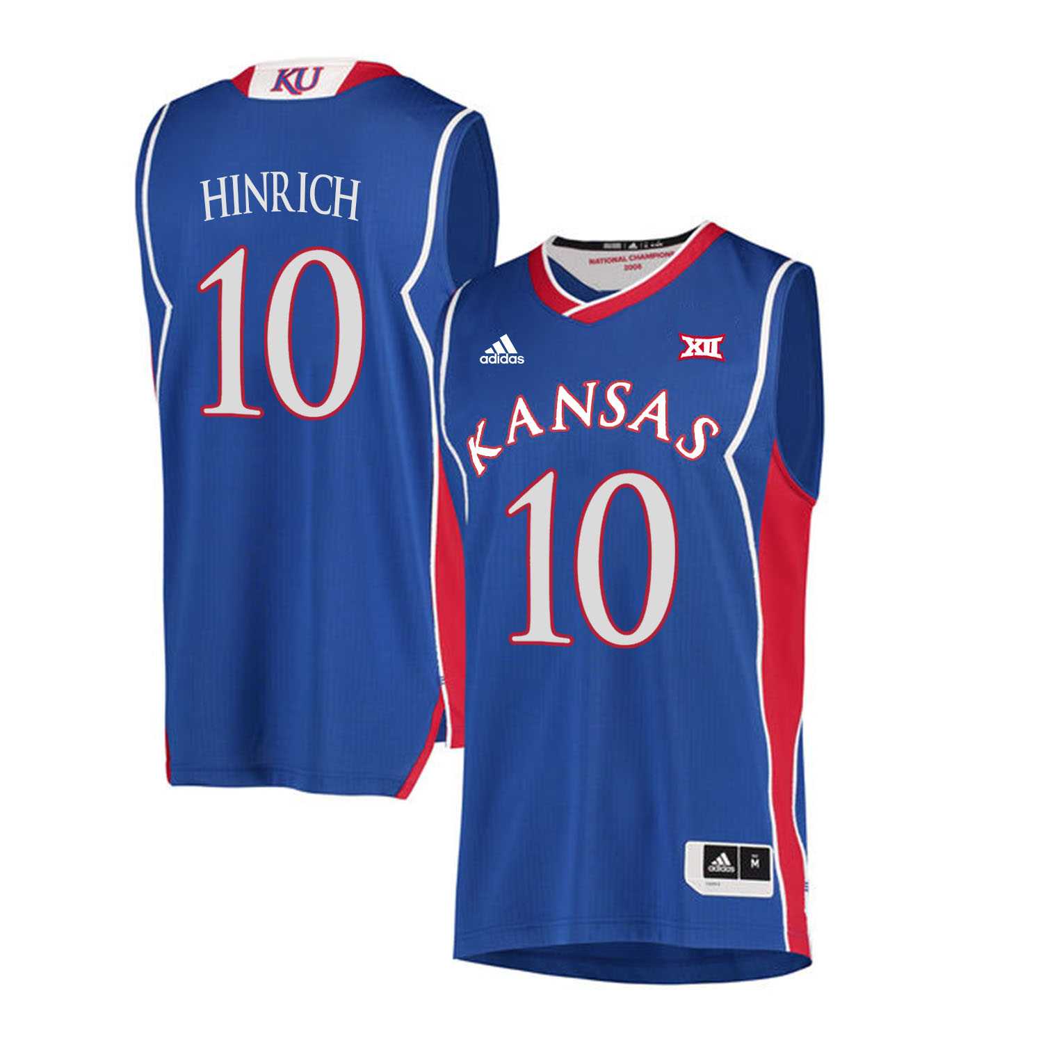 Kansas Jayhawks 10 Kirk Hinrich Blue Throwback College Basketball Jersey Dzhi